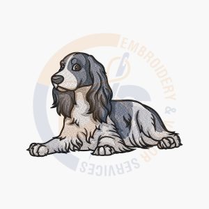 dog embroidery design