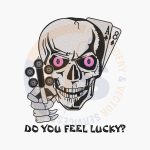 skull gun embroidery designs