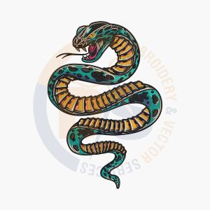 snake embroidery